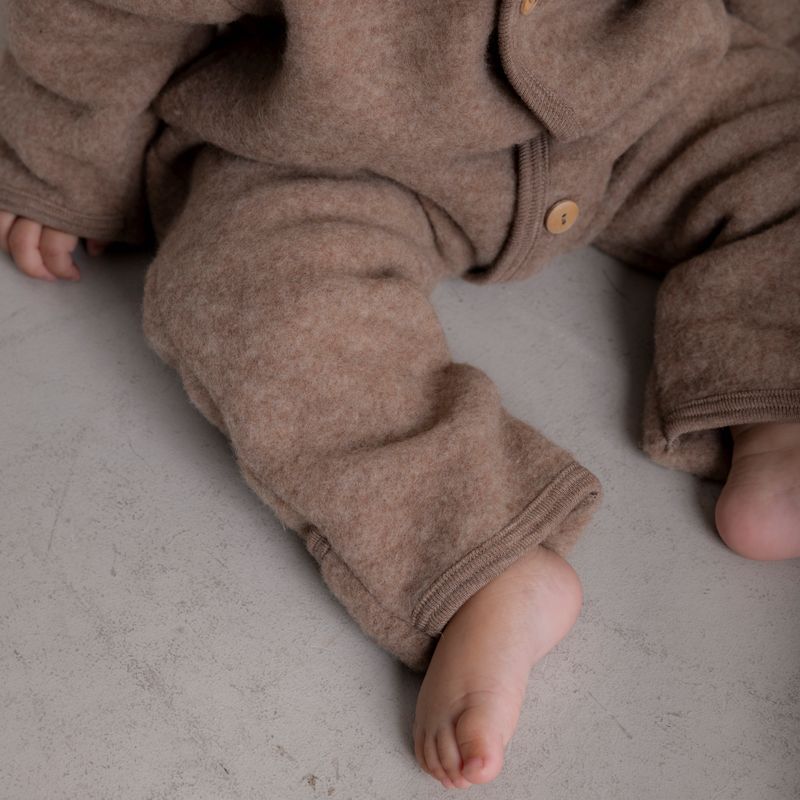 Pipit Baby Suit - Merino Wool Fleece - Driftwood
