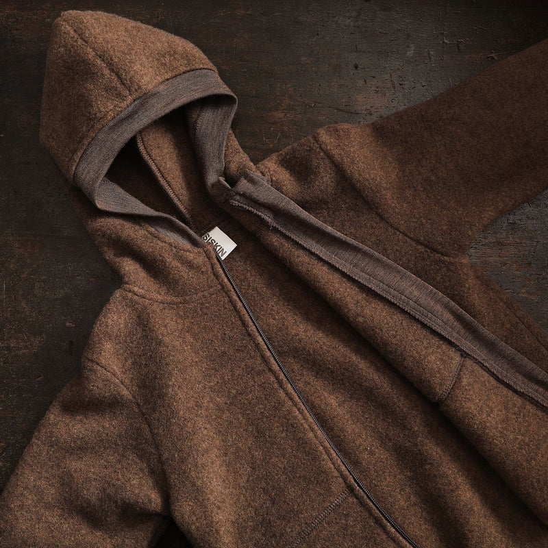 Hawk Kids Jacket - Merino Wool Fleece - Sycamore