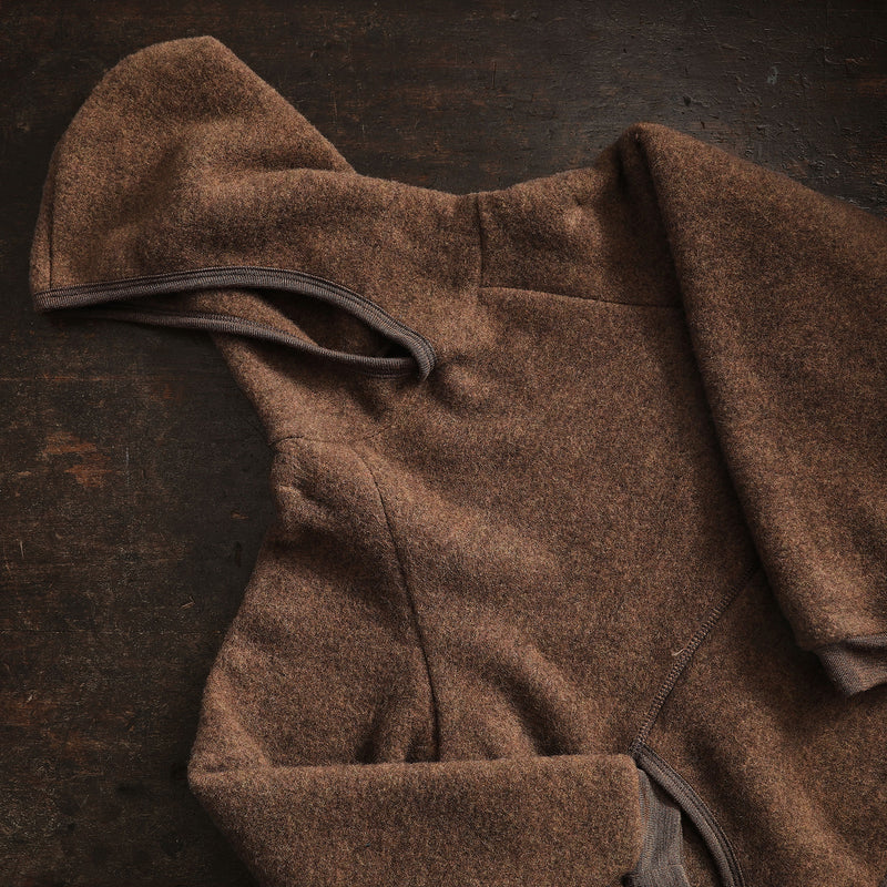Kestrel Kids Hoodie - Merino Wool Fleece - Sycamore