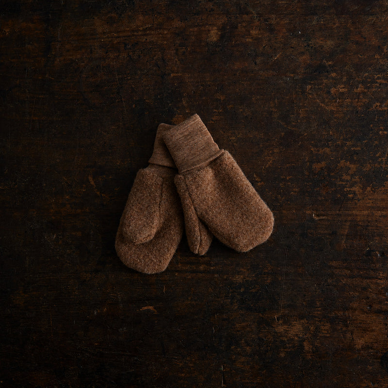 Penguin Kids Mittens - Merino Wool Fleece - Sycamore