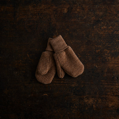 Penguin Kids Mittens - Merino Wool Fleece - Sycamore