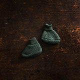 Magpie Baby Booties - Merino Wool Fleece - Seafoam
