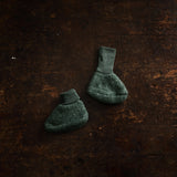 Magpie Baby Booties - Merino Wool Fleece - Seafoam