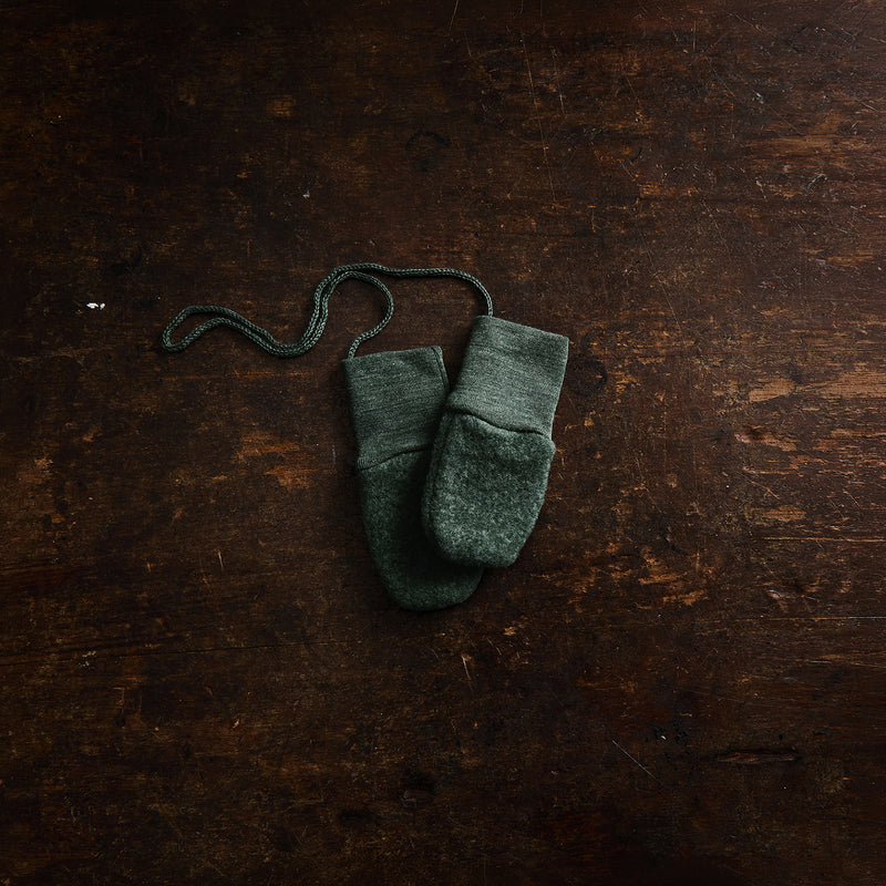 Peep Baby Mittens - Merino Wool Fleece - Seafoam