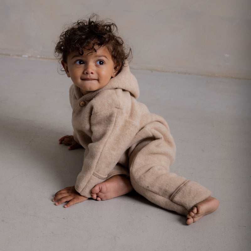 Pipit Baby & Kids Suit - Merino Wool Fleece - Sandstorm