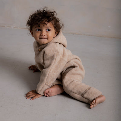 Pipit Baby & Kids Suit - Merino Wool Fleece - Sandstorm