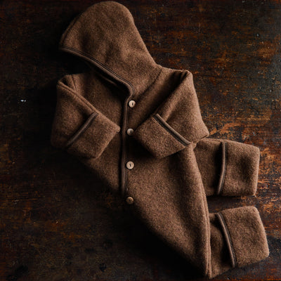 Pipit Baby Suit - Merino Wool Fleece - Sycamore