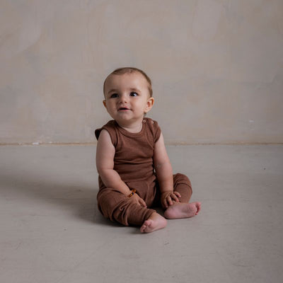 Batis Baby Pants - Merino Wool & Silk - Russet