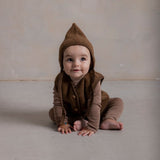 Lark Baby Top - Merino Wool & Silk - Warm Driftwood