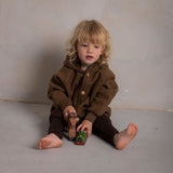 Finch Baby Leggings - Merino Wool & Silk - Cacao