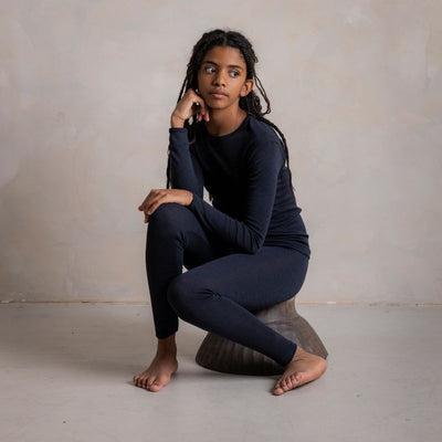 Finch Baby & Kids Leggings - Merino Wool & Silk - Cosmos