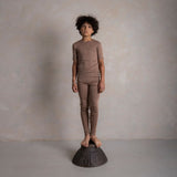 Finch Baby & Kids Leggings - Merino Wool & Silk - Warm Driftwood