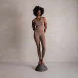 Finch Women's Leggings - Merino Wool & Silk - Warm Driftwood