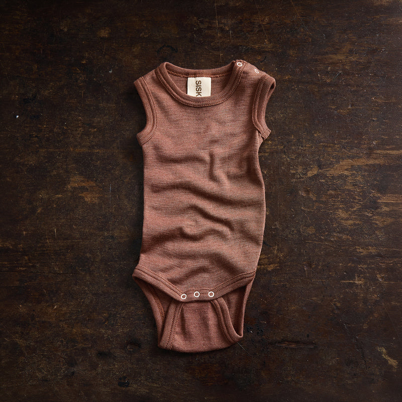Gosling Baby Body - Merino Wool & Silk - Russet