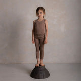 Swift Kids Top - Merino Wool & Silk - Warm Driftwood