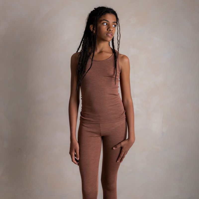 Swift Kids Top - Merino Wool & Silk - Russet