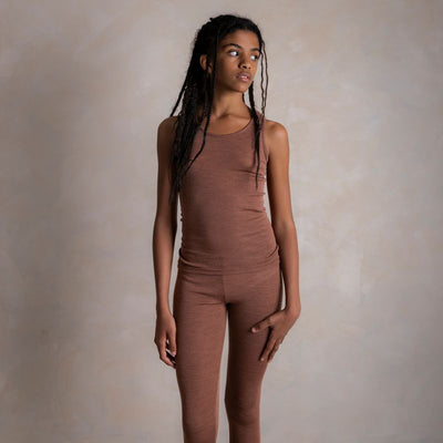 Swift Kids Top - Merino Wool & Silk - Russet