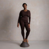 Lark Women's Top - Merino Wool & Silk - Cacao