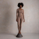 Lark Women's Top - Merino Wool & Silk - Warm Driftwood