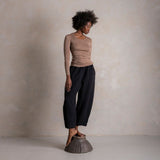 Lark Women's Top - Merino Wool & Silk - Warm Driftwood