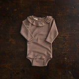 Wren Baby Body - Merino Wool & Silk - Warm Driftwood