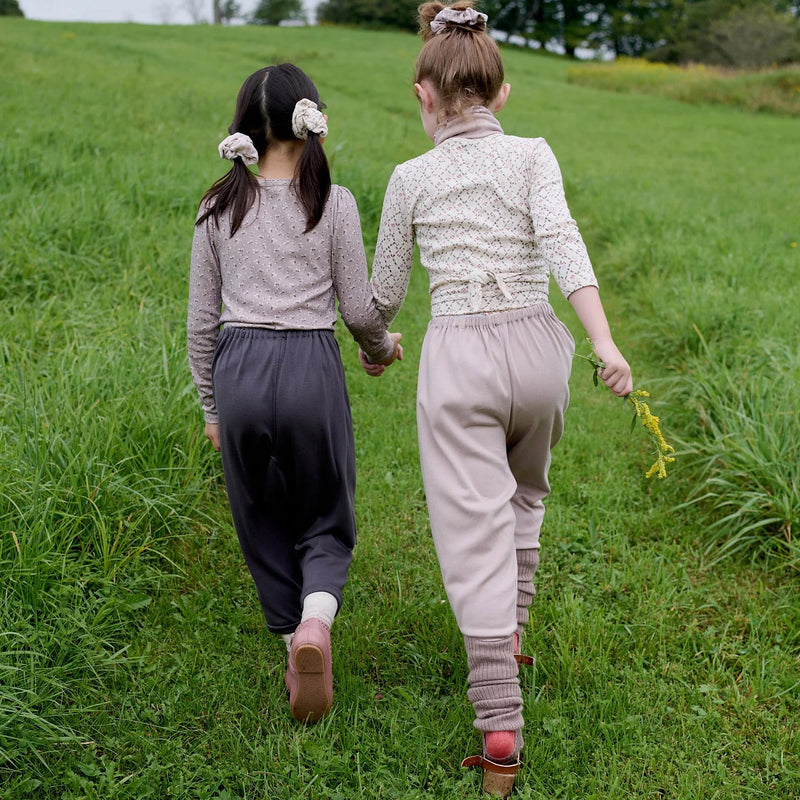 Kids Pima Cotton Harem Pants - Pigeon