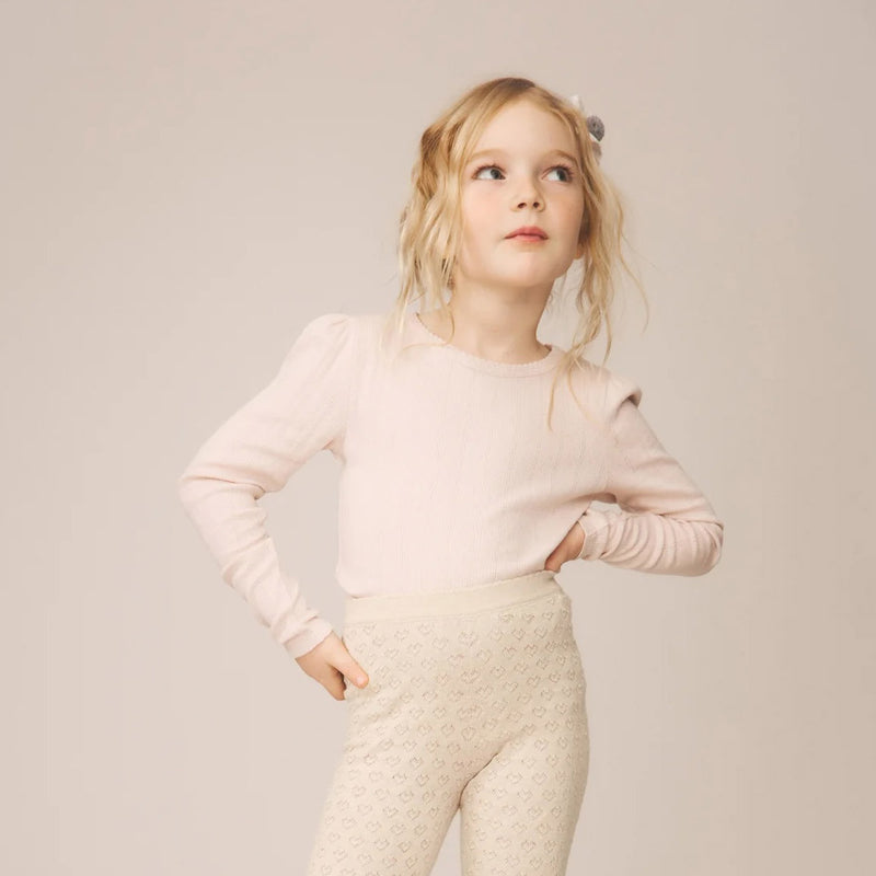 Kids Pima Cotton Pouf Tee - Pixie Dust Pointelle
