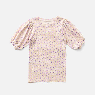 Kids Pima Cotton Balloon Tee - Soy Flower Press Print