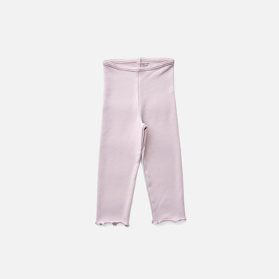 Kids Pima Cotton Capri Legging - Seashell