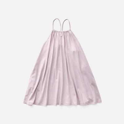 Kids Pima Cotton Loop Dress- Seashell