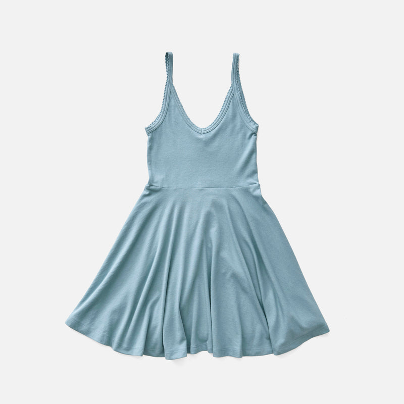 Kids Pima Cotton Pixie Dress - Azul