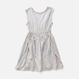 Kids Pima Cotton Pocket Dress - Azul Gingham Print
