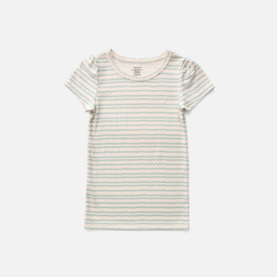 Kids Pima Cotton Pouf Tee - Mentha Ric Rac Print
