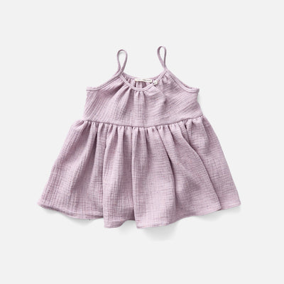 Kids Cotton Birdie Tunic - Faded Zinnia