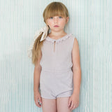 Kids Pima Cotton Terry Club Shortall - Seashell