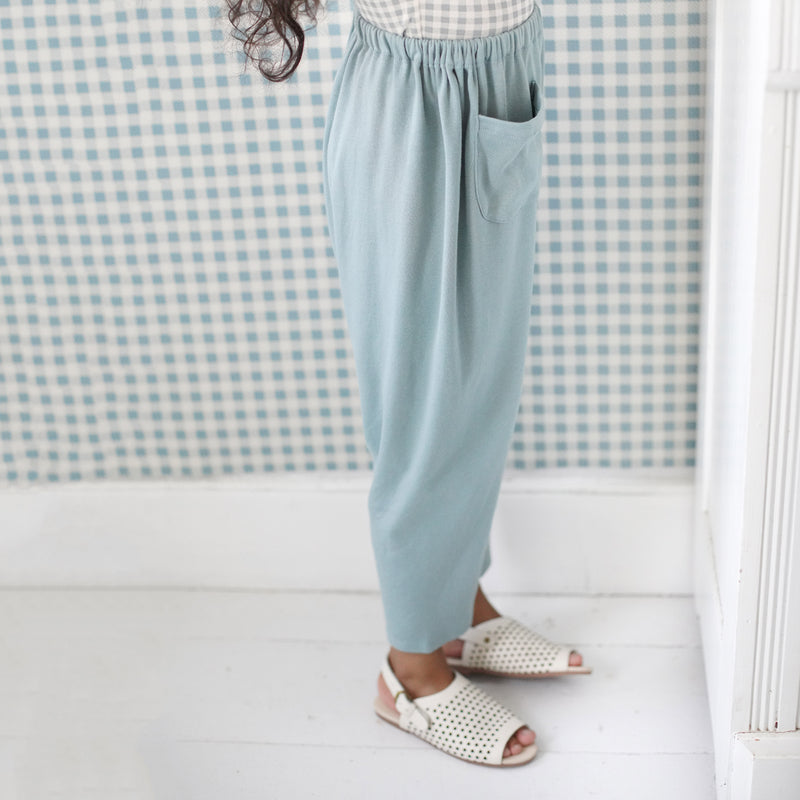 Kids Pima Cotton Harem - Azul