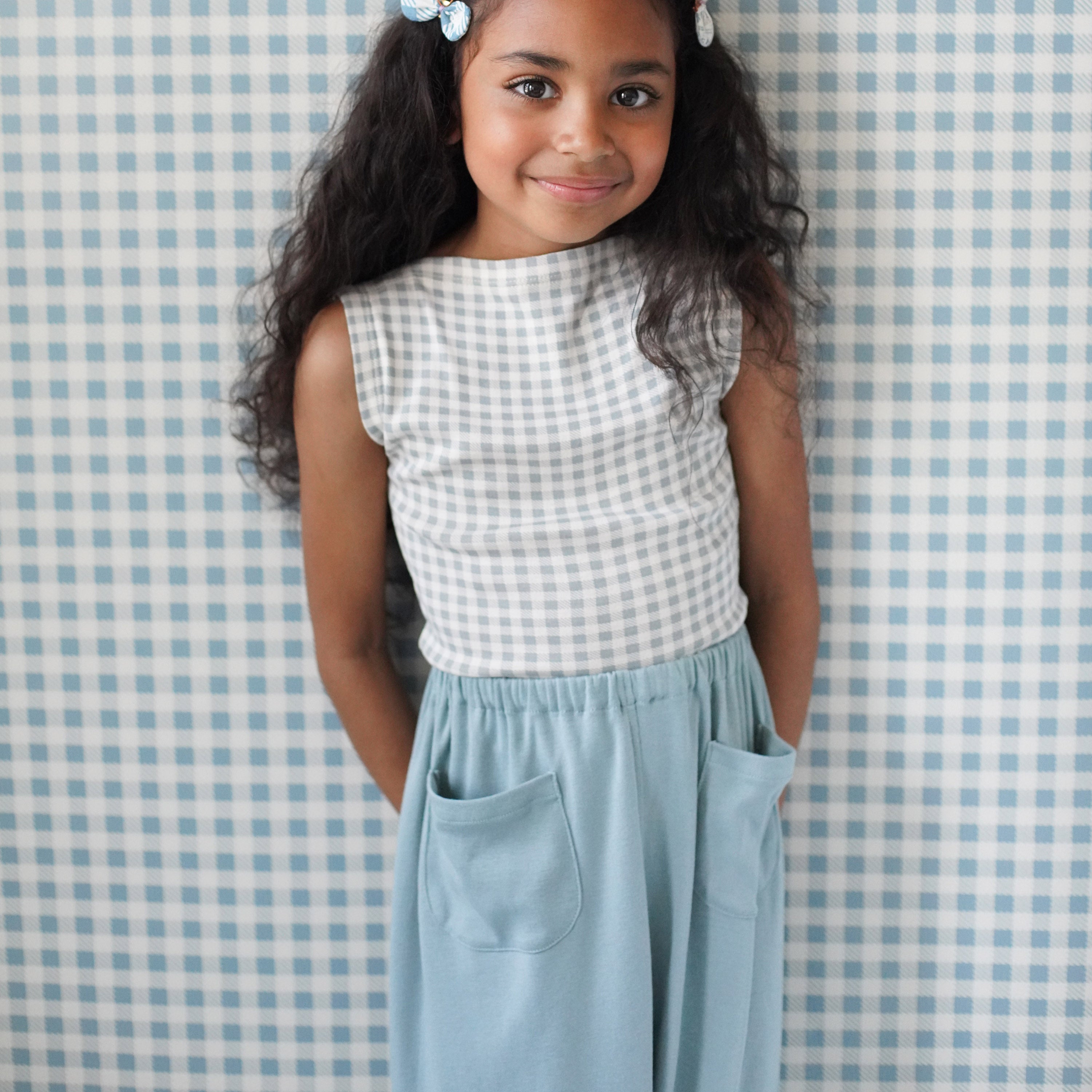 Kids Pima Cotton Harem - Azul – MamaOwl