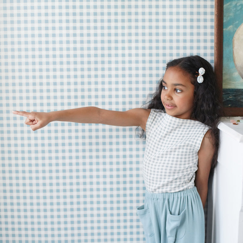 Kids Pima Cotton Harem - Azul