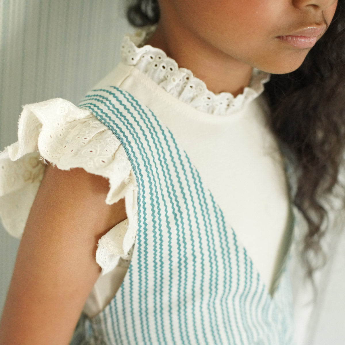 Kids Pima Cotton Eyelet Tee - Milk – MamaOwl