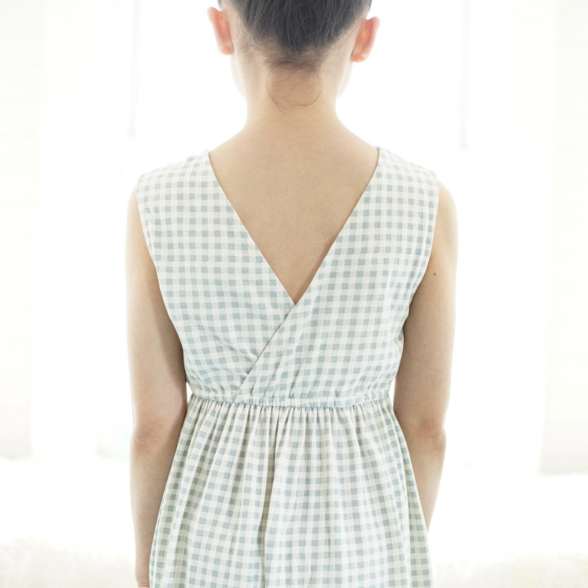 Kids Pima Cotton Pocket Dress - Azul Gingham Print – MamaOwl