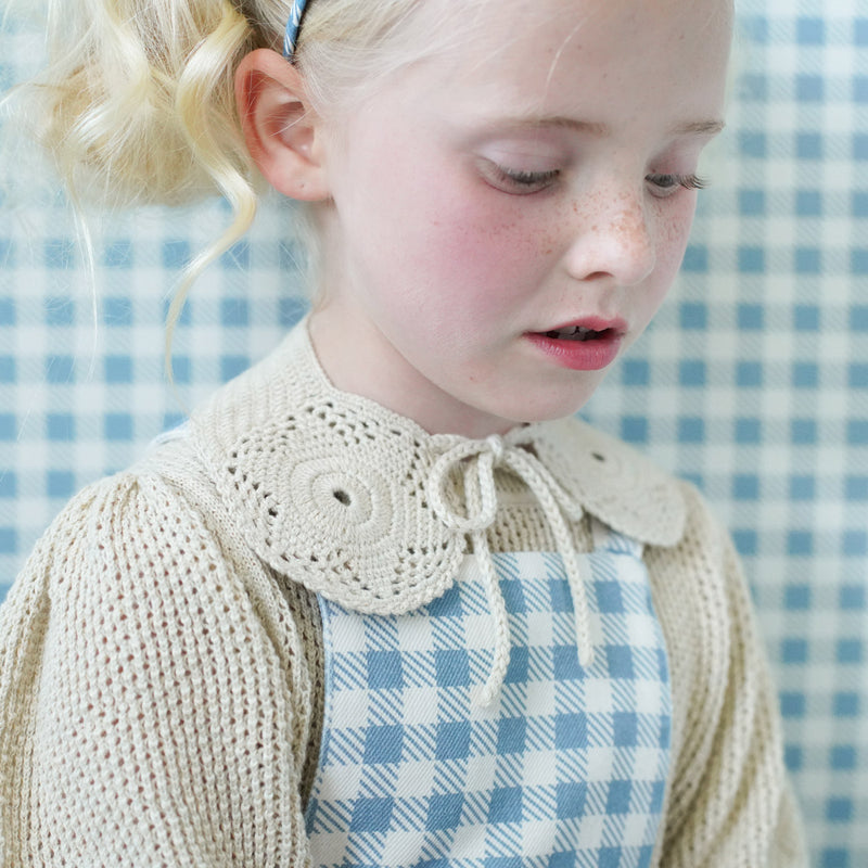 Baby & Kids Cotton Oona Romper - Azul Gingham Print