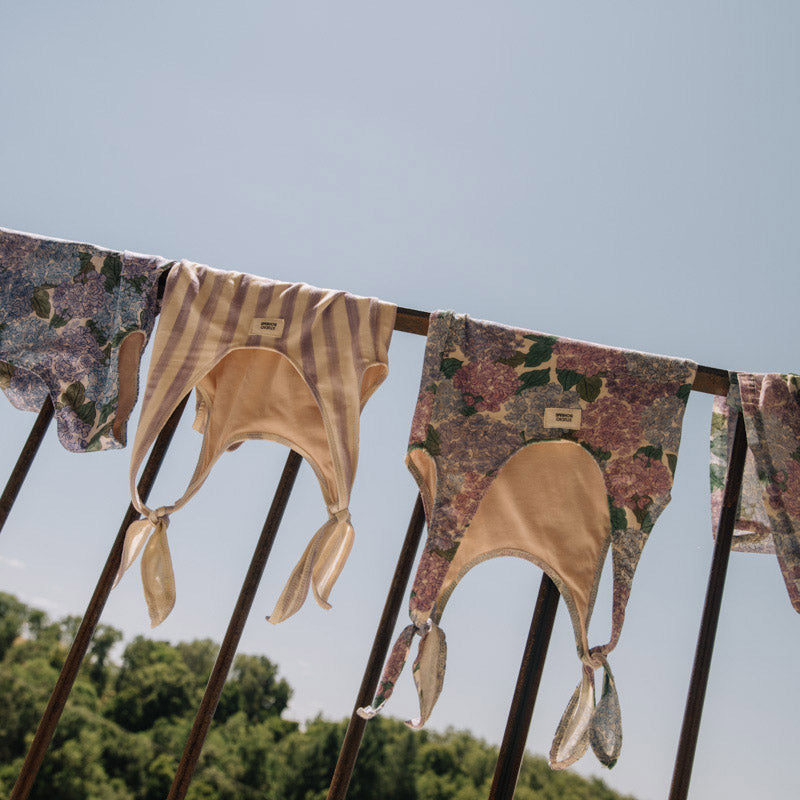 Kids Cotton Roberta Swimsuit - Iris Stripe