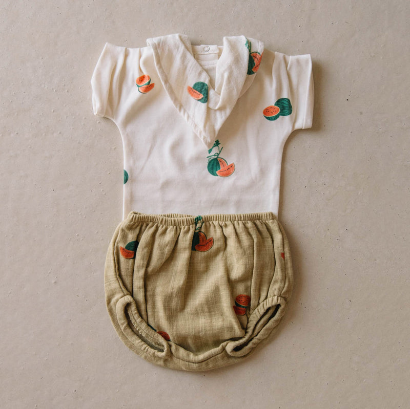 Baby Cotton Ami Bloomers - Starfish/Watermelon