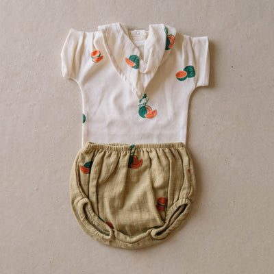 Baby Cotton Ami Bloomers - Starfish/Watermelon