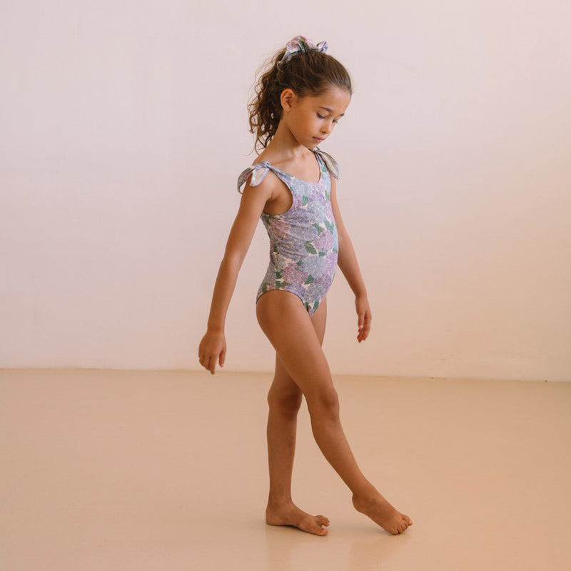 Kids Cotton Roberta Swimsuit - Hortensia