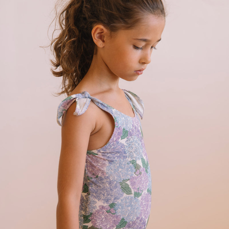 Kids Cotton Roberta Swimsuit - Hortensia