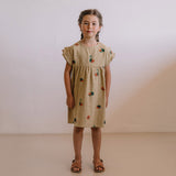 Kids Cotton Cousine Dress - Starfish/Watermelon