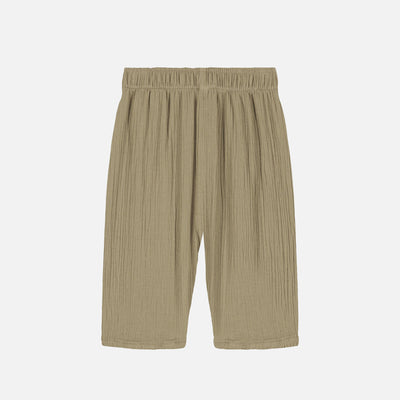 Kids Cotton Gauze Cousin Pants - Golden Green