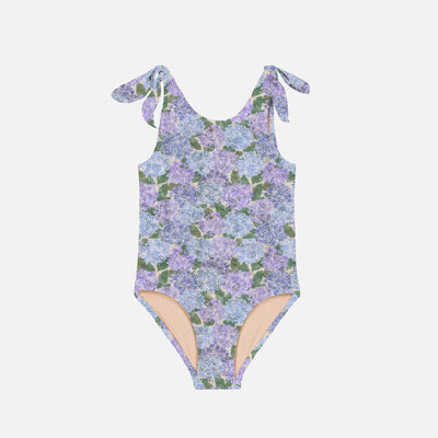 Kids Cotton Roberta Swimsuit - Hortensia