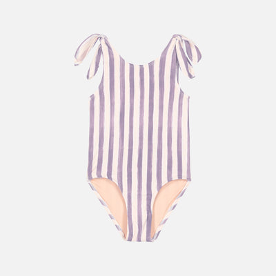 Kids Cotton Roberta Swimsuit - Iris Stripe